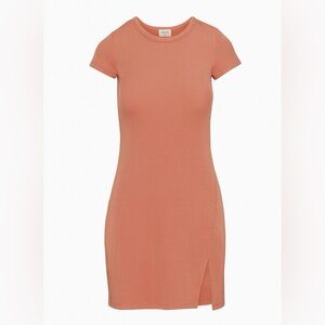 Aritzia Wilfred Free Burgundy T Shirt Summer Dress